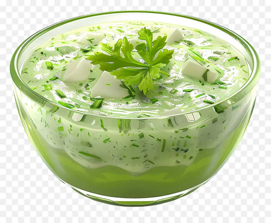 Raita Hijau，Salad Hijau PNG