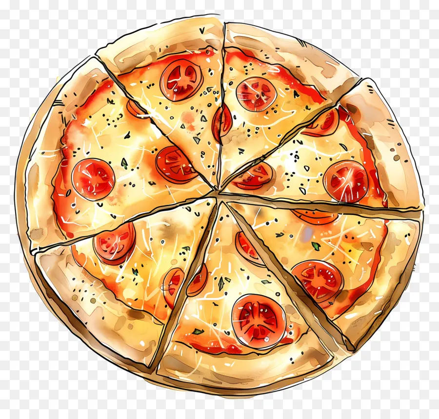 Pizza Keju，Pizza PNG