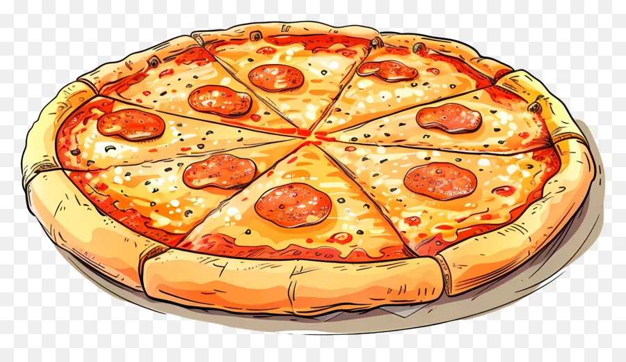 Pizza Keju，Irisan Pizza PNG