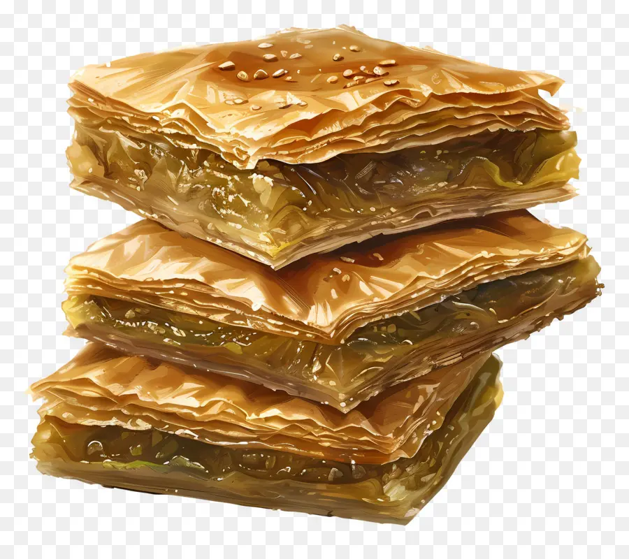 Tumpukan Baklava，Baklava PNG