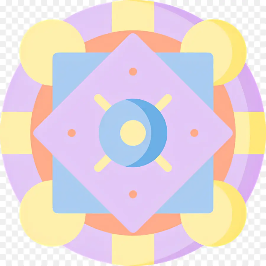 Mandala，Pola Geometris PNG