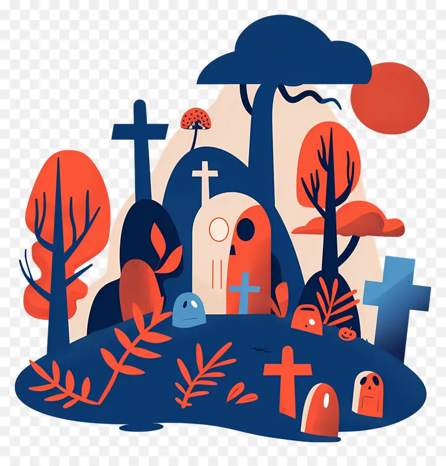 Makam Halloween，Makam PNG