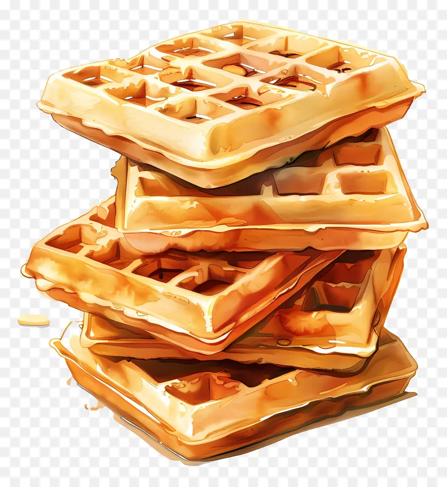 Setumpuk Wafel，Wafel PNG