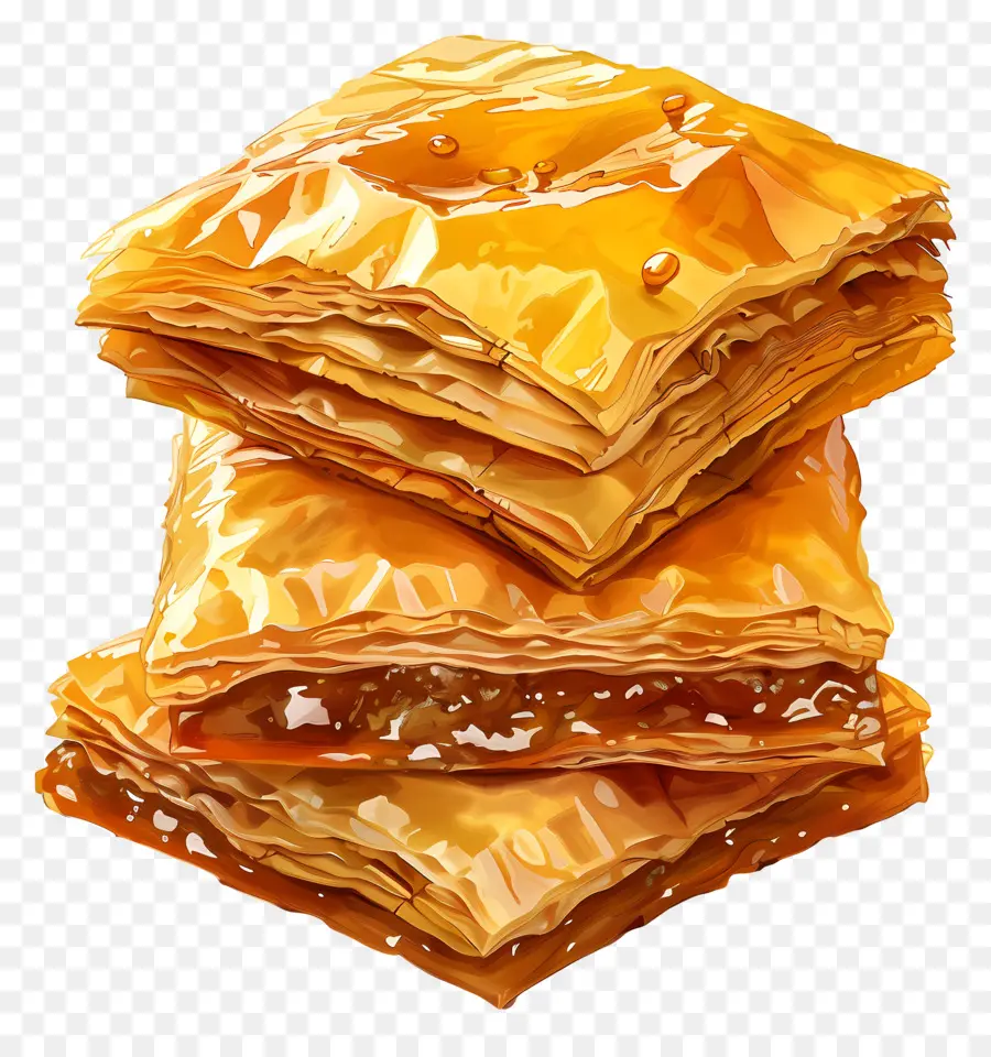 Tumpukan Baklava，Baklava PNG