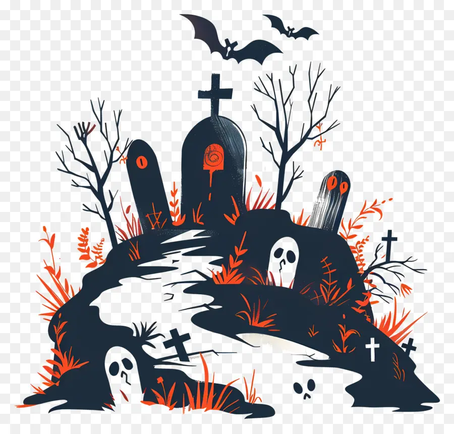 Makam Halloween，Makam PNG