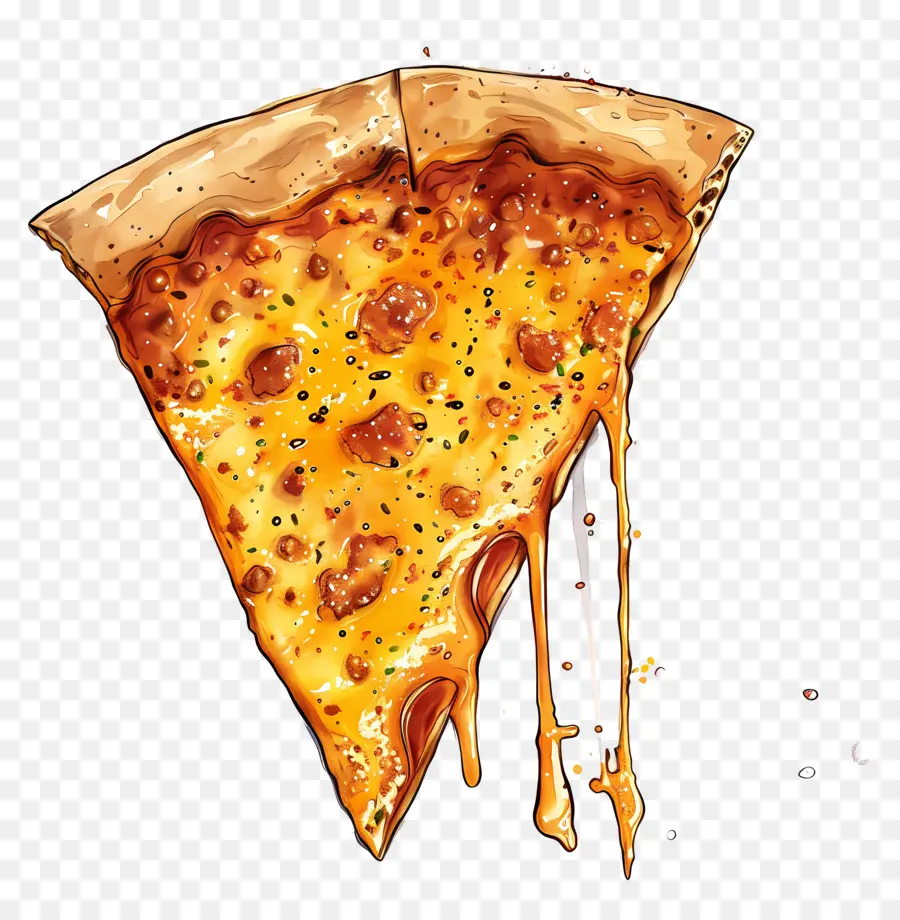 Pizza Keju，Irisan Pizza PNG