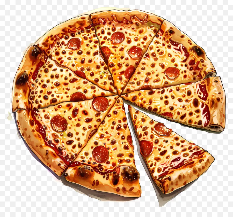 Pizza Keju，Pizza PNG