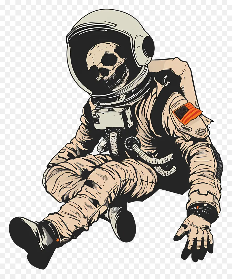 Astronaut，Astronot Kerangka PNG