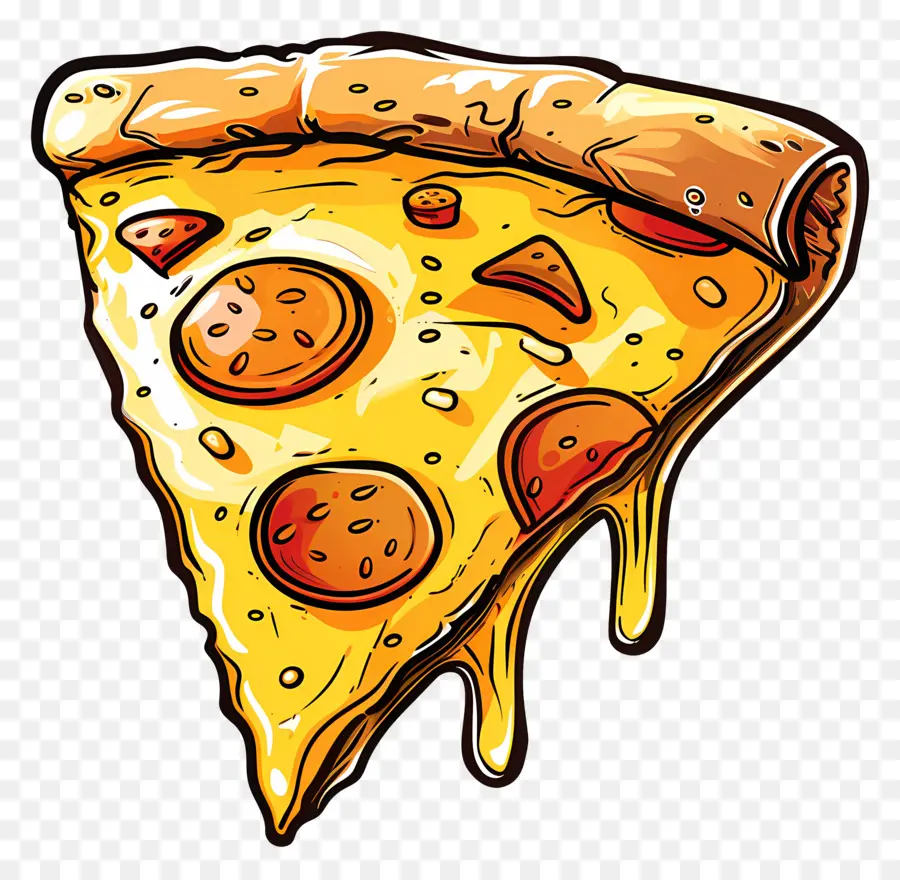 Pizza Keju，Irisan Pizza PNG