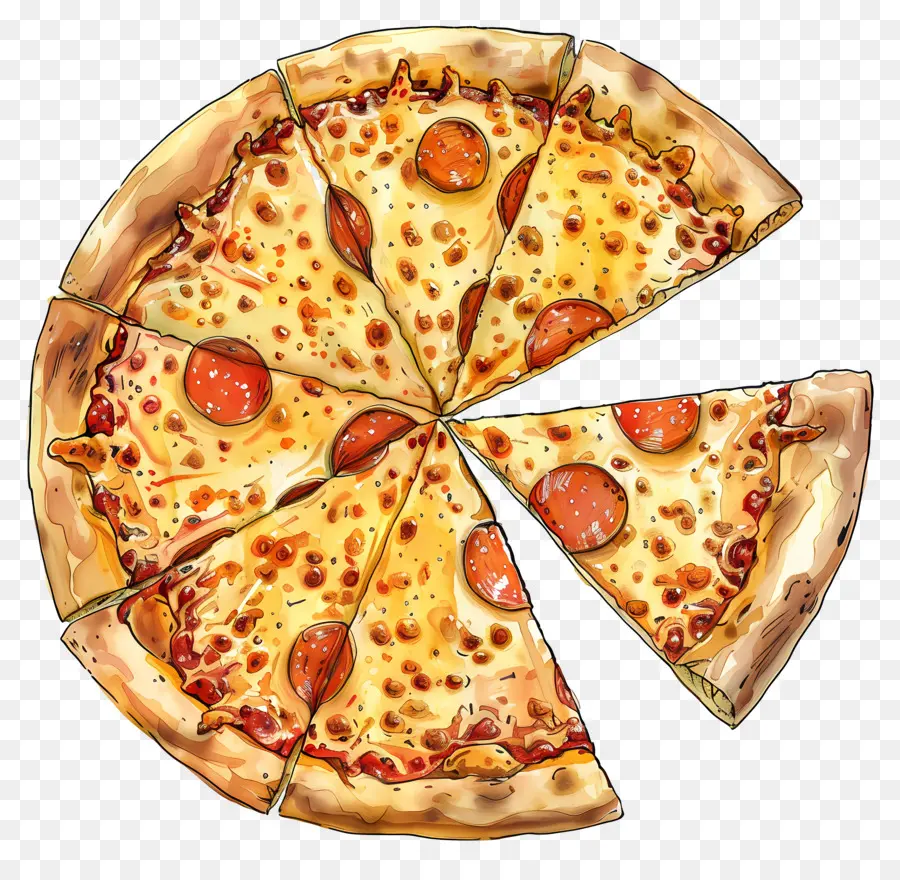 Pizza Keju，Pizza PNG