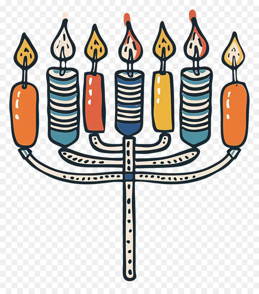 Hanukkah Menorah，Menorah PNG