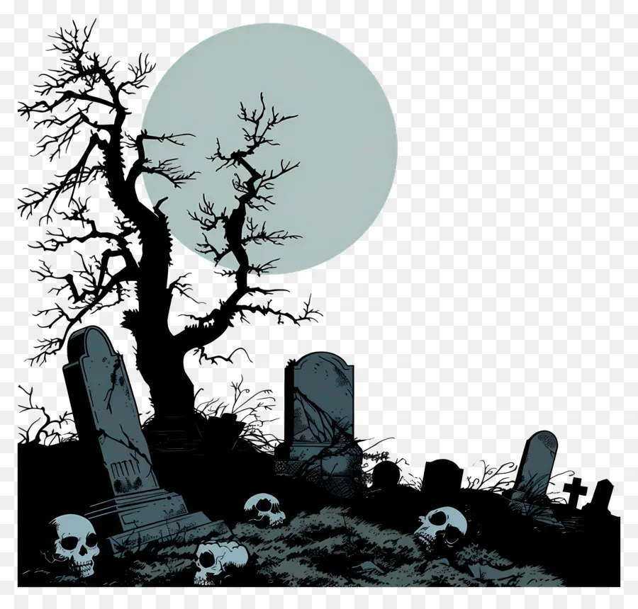 Pemakaman Halloween，Makam PNG