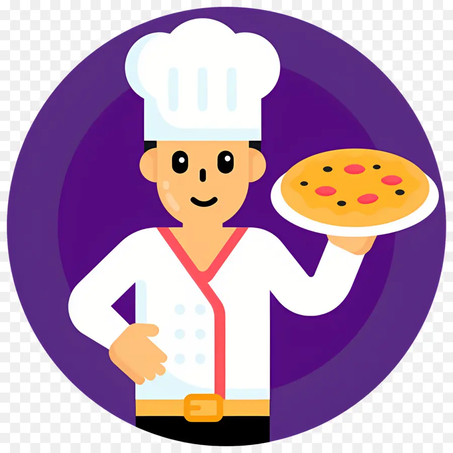 Koki Pizza，Koki Dengan Pizza PNG