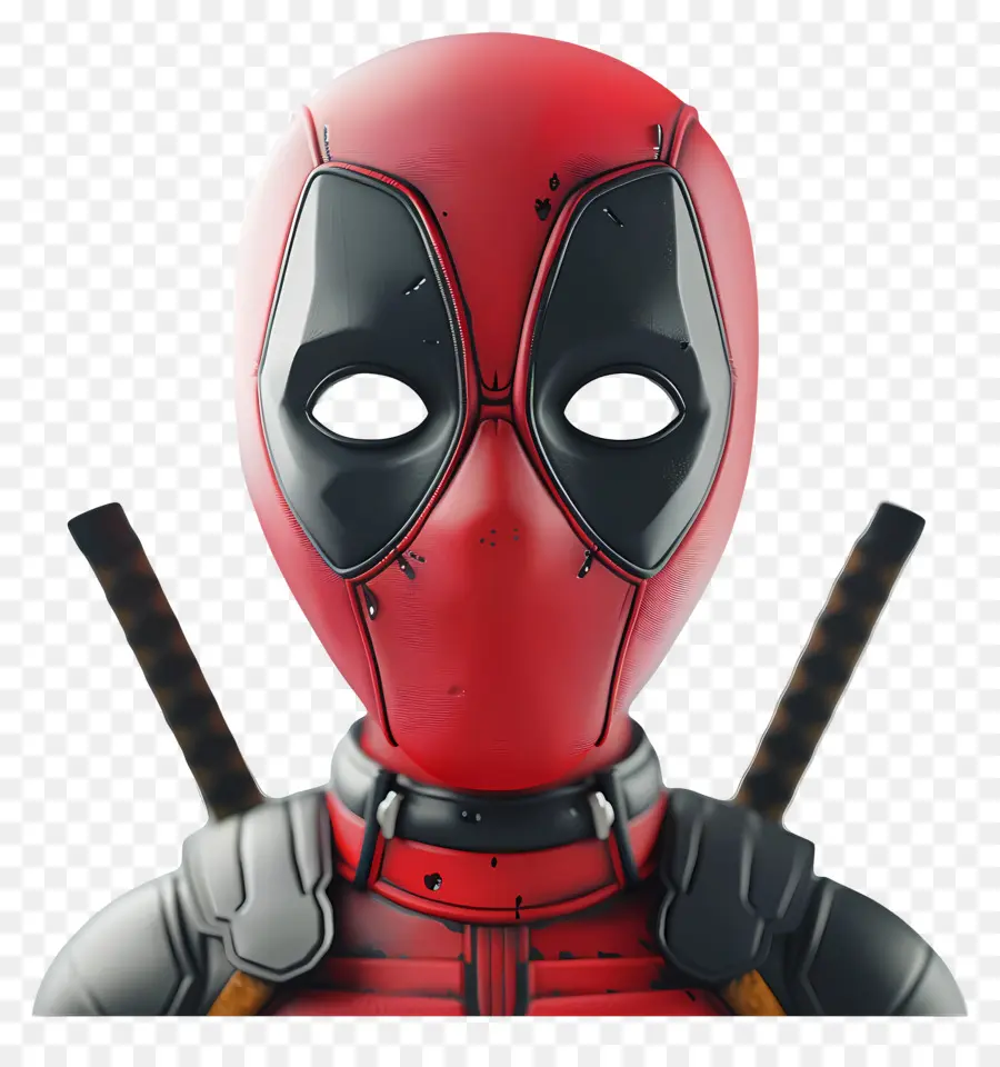 Wajah Kartun Deadpool，Topeng Pahlawan Super PNG