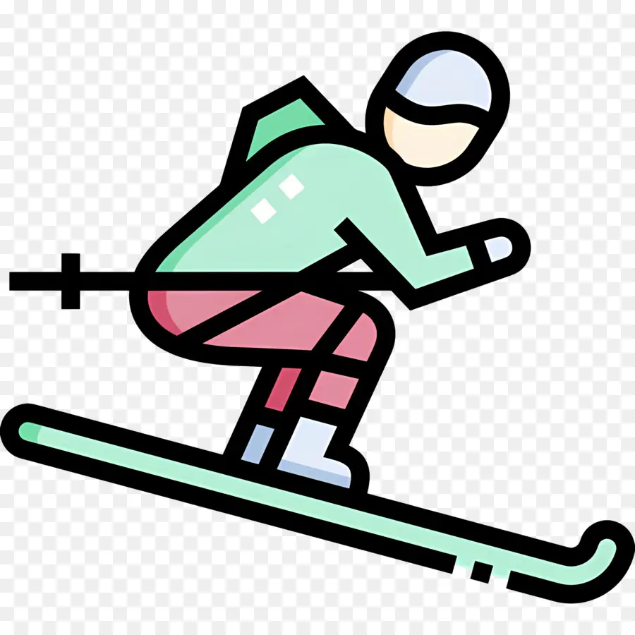 Pemain Ski，Orang Ski PNG