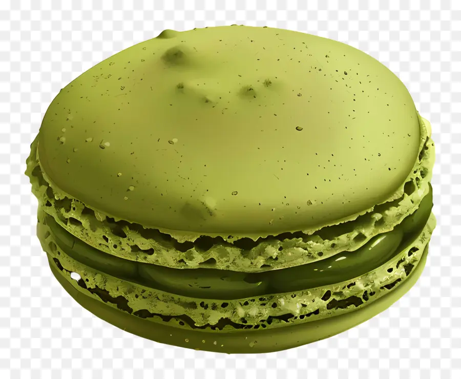 Macaron Matcha，Makaron Hijau PNG