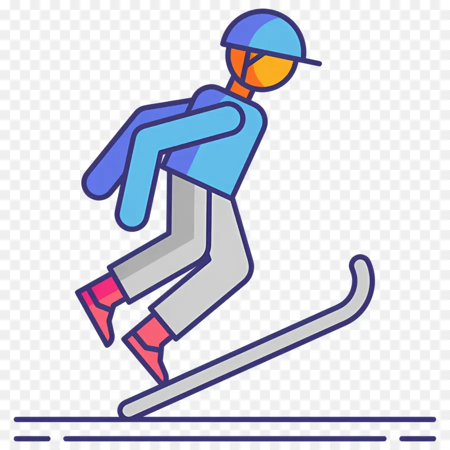 Pemain Ski，Orang Ski PNG