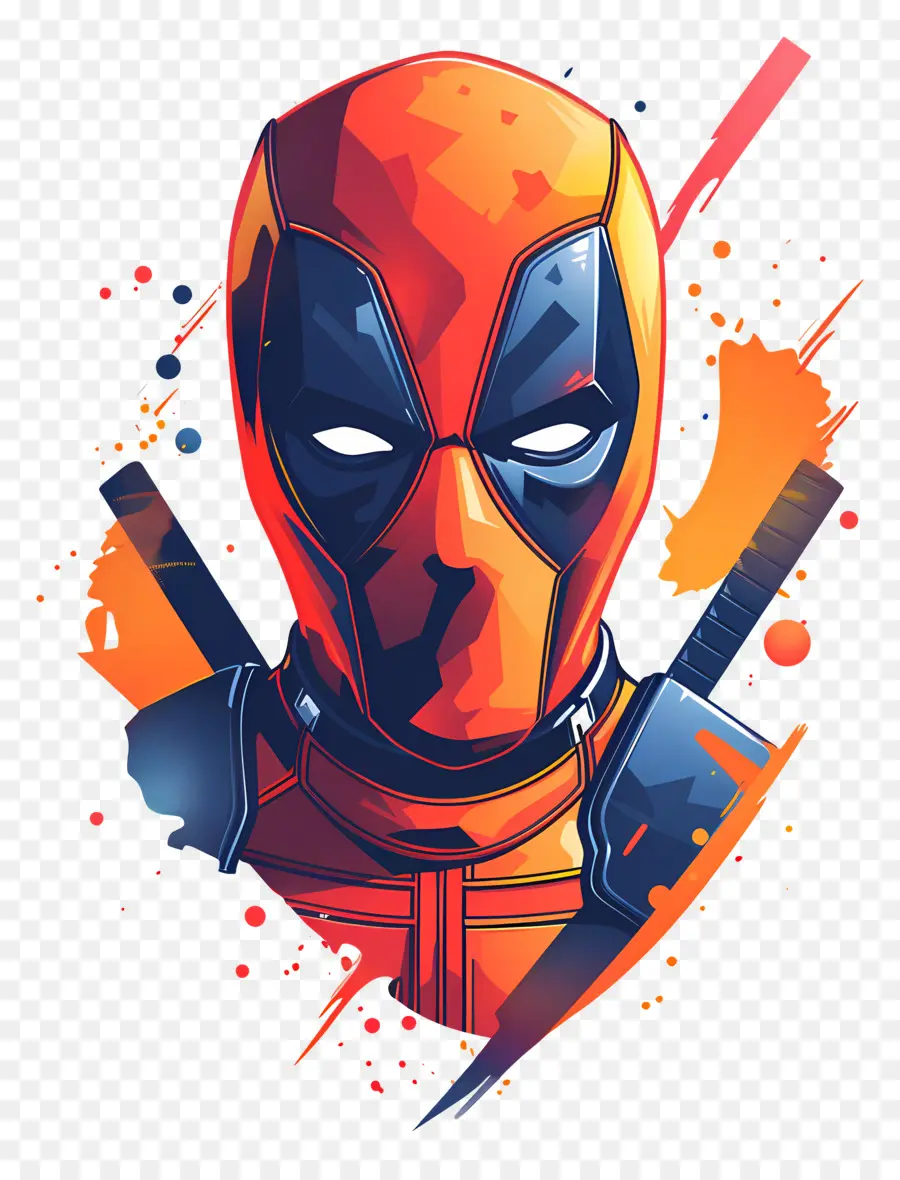 Wajah Kartun Deadpool，Super Hero PNG