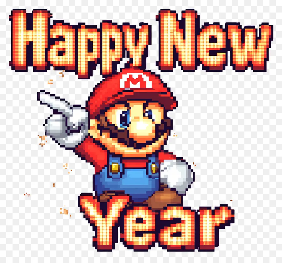 Selamat Tahun Baru，Mario PNG