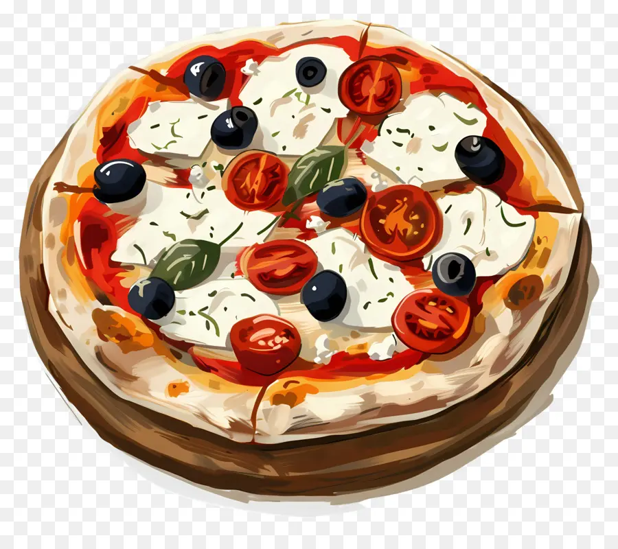 Pizza Yunani，Pizza PNG