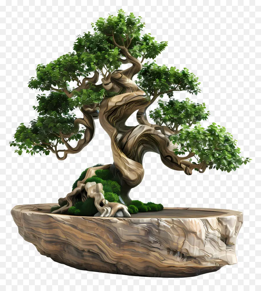 Pohon Bonsai，Miniatur PNG