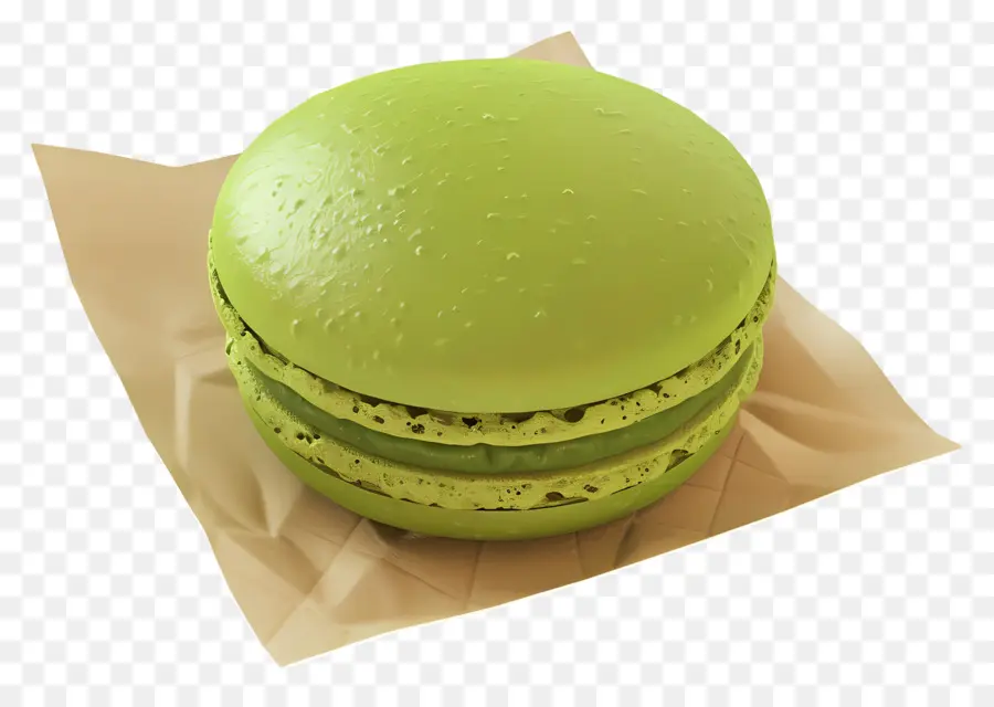 Macaron Matcha，Kue Serabi PNG