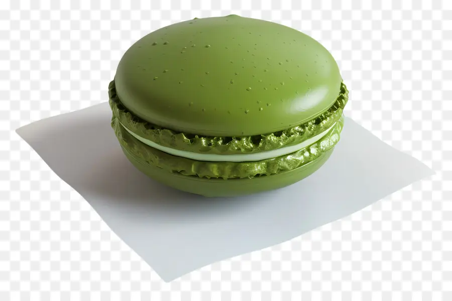 Macaron Matcha，Makaron Hijau PNG