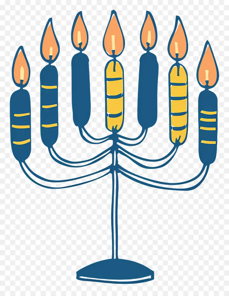 Hanukkah Menorah，Menorah PNG