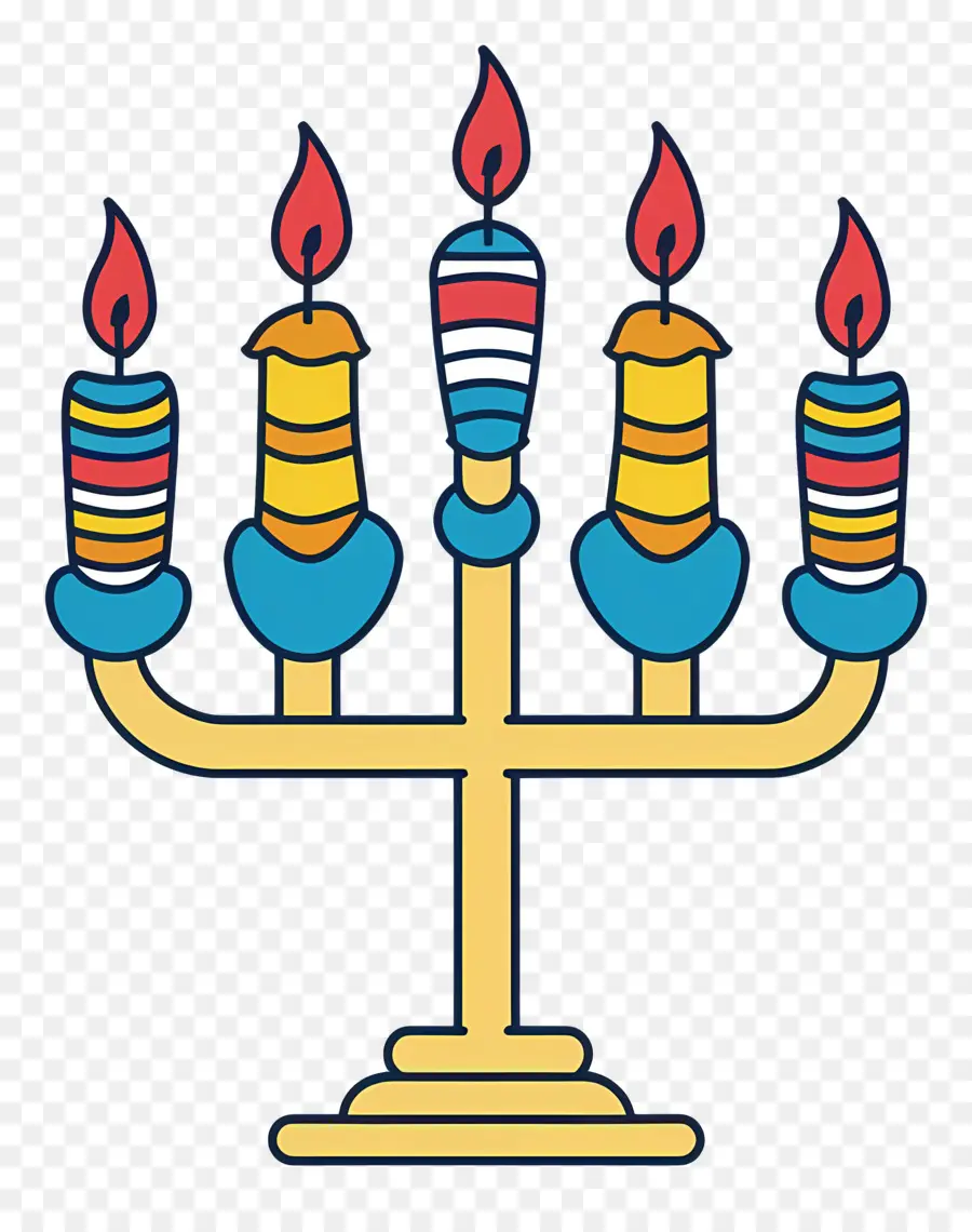 Hanukkah Menorah，Menorah PNG