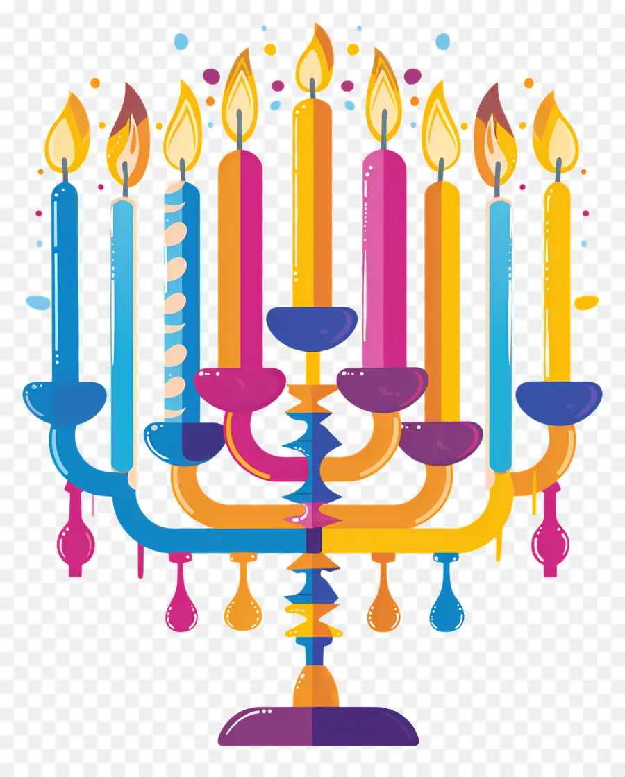 Hanukkah Menorah，Menorah PNG