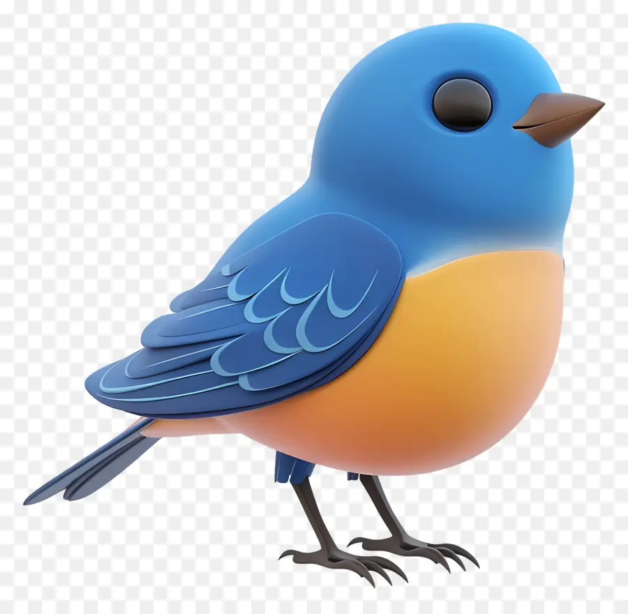 Blue Bird，Kartun PNG