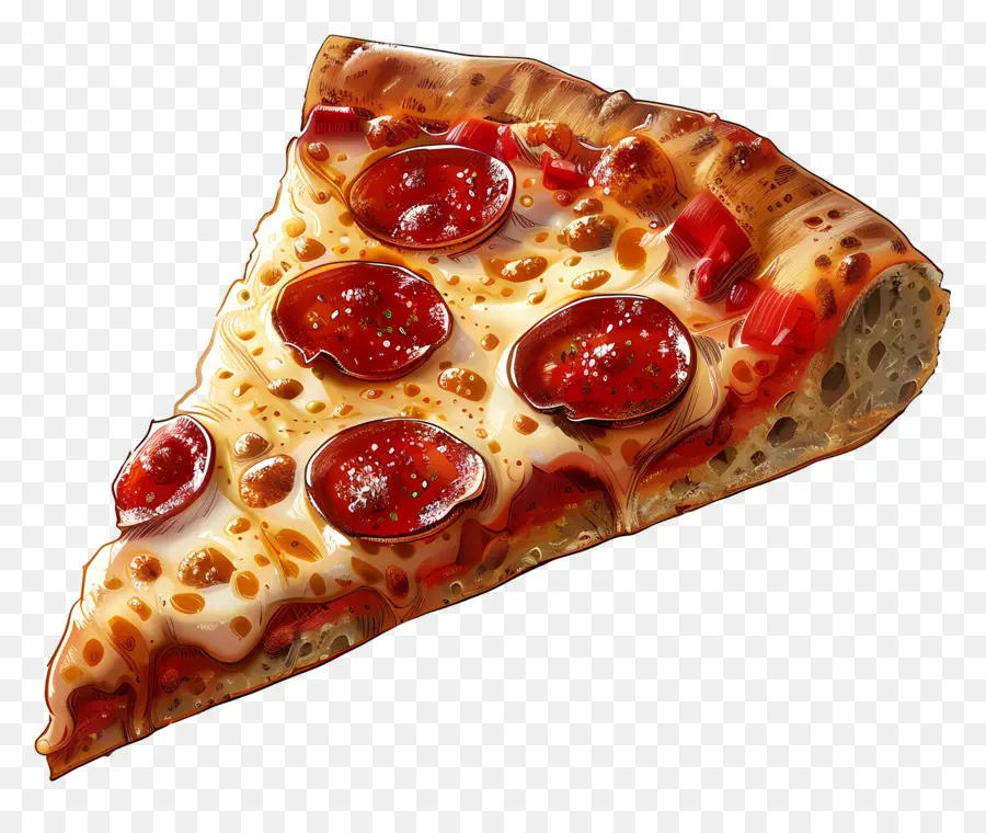 Potongan Pizza，Pizza Peperoni PNG