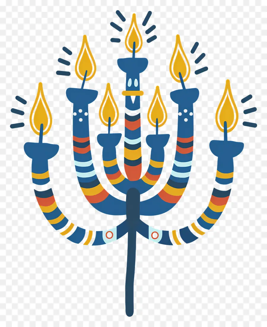 Hanukkah Menorah，Menorah PNG