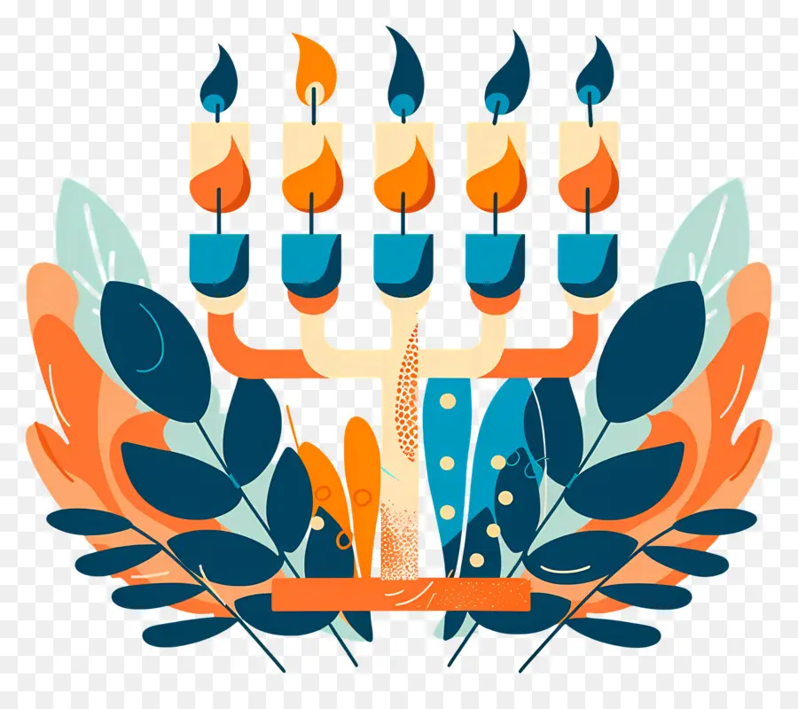 Hanukkah Menorah，Menorah PNG