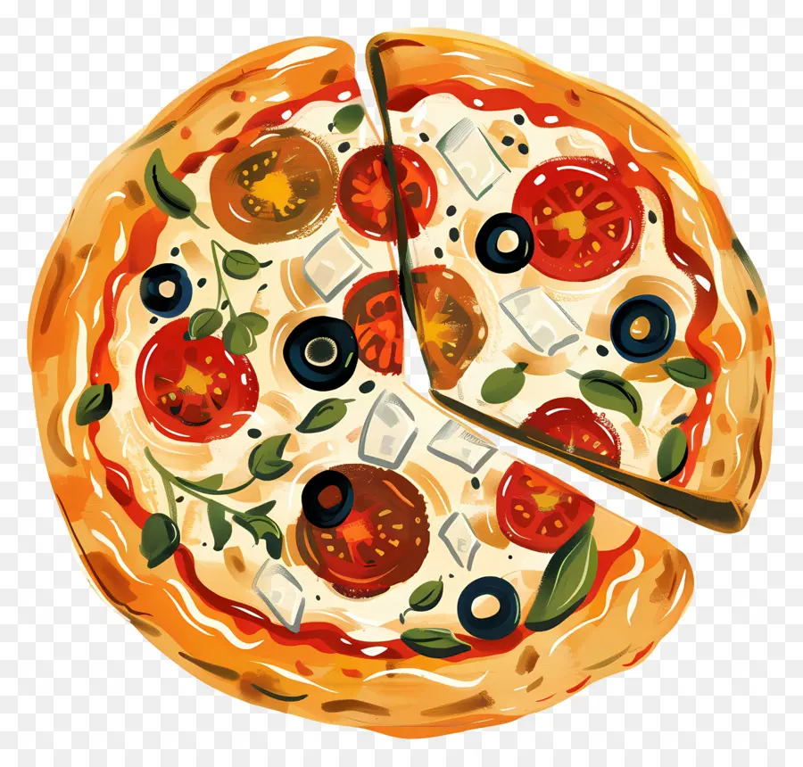 Pizza Yunani，Pizza PNG