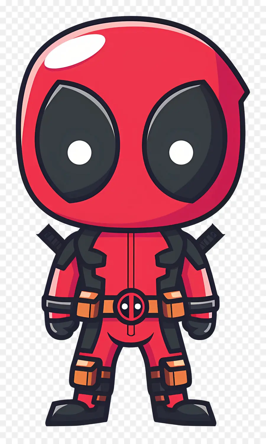 Deadpool Yang Lucu，Pahlawan Super Merah PNG