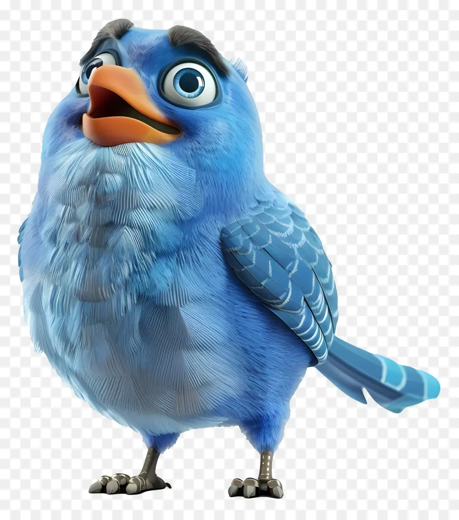 Blue Bird，Imut Imut PNG