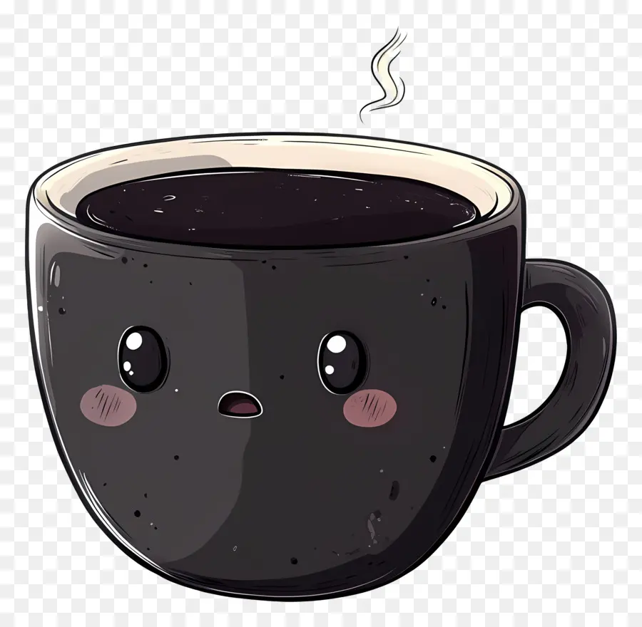 Kopi Hitam，Cangkir Kopi Yang Lucu PNG