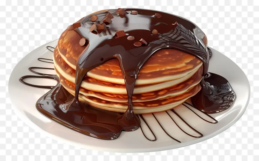 Kue Coklat，Pancake PNG