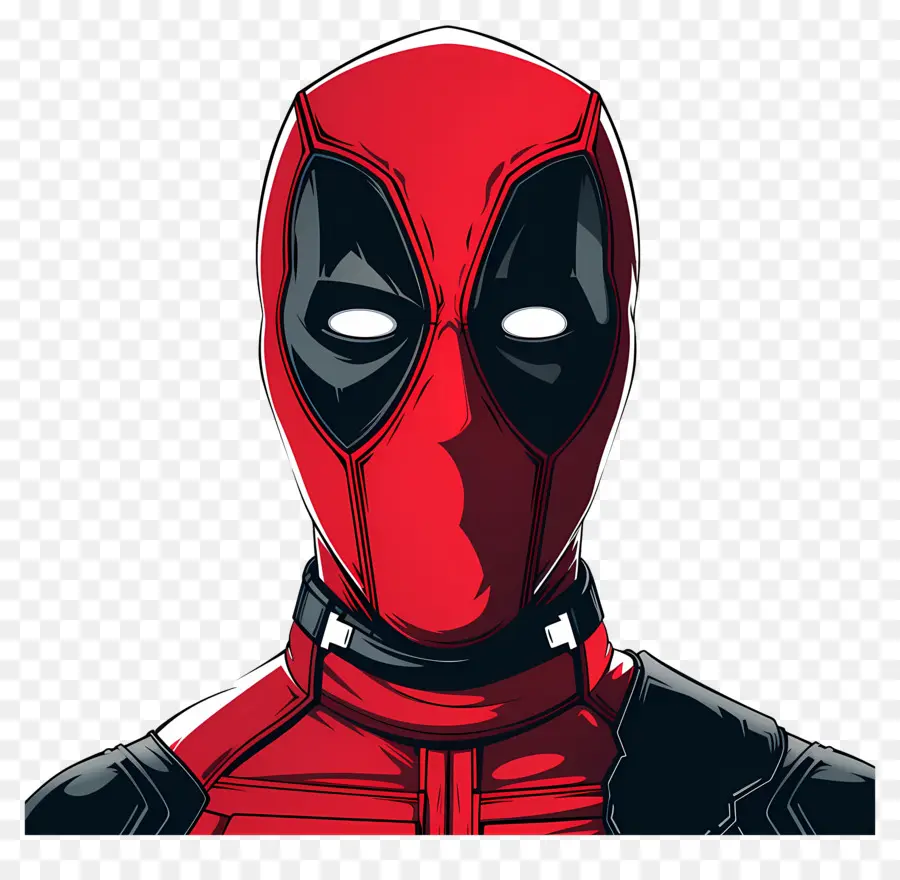 Wajah Kartun Deadpool，Topeng Pahlawan Super PNG