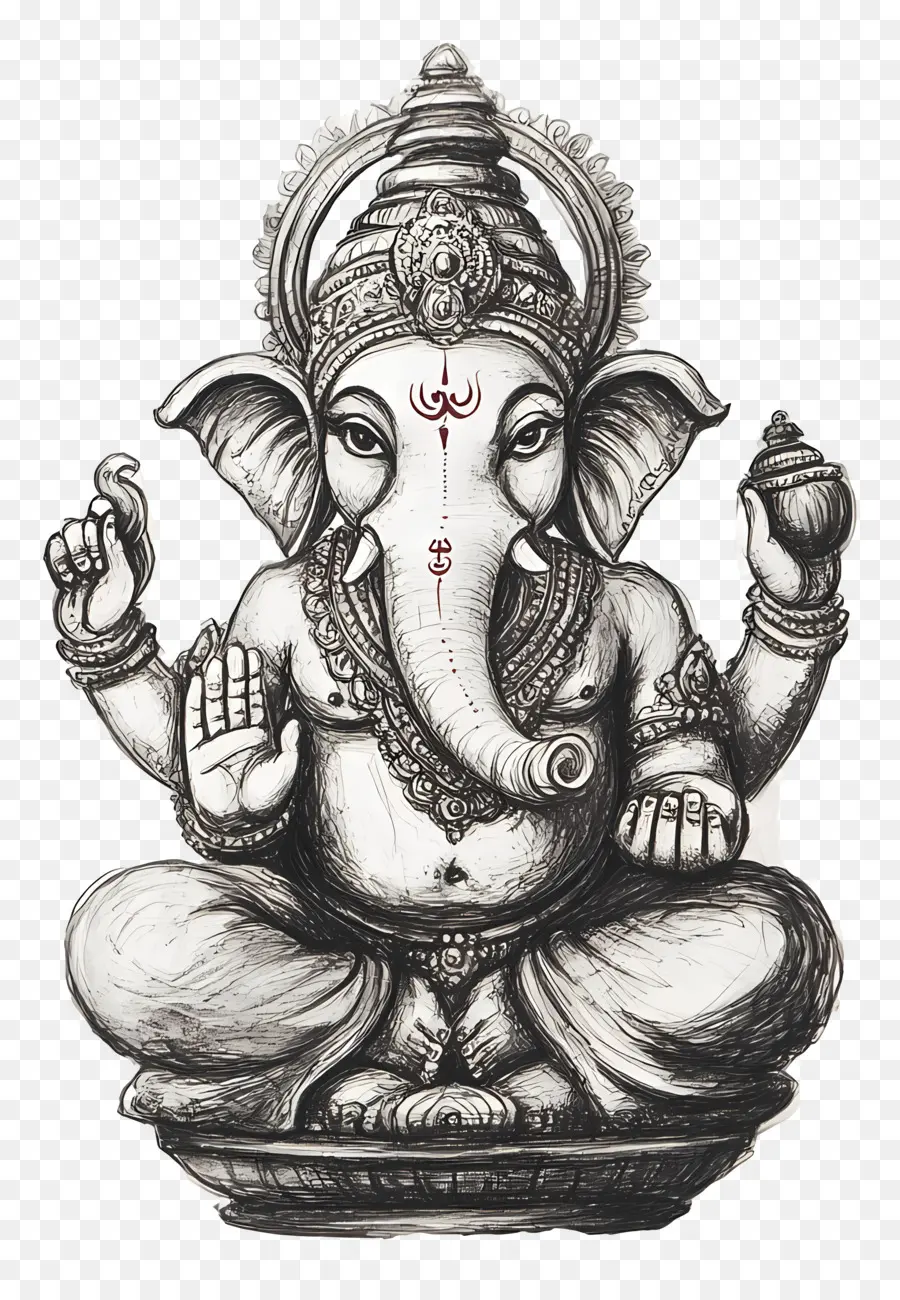 Ganesh，Patung Ganesa PNG