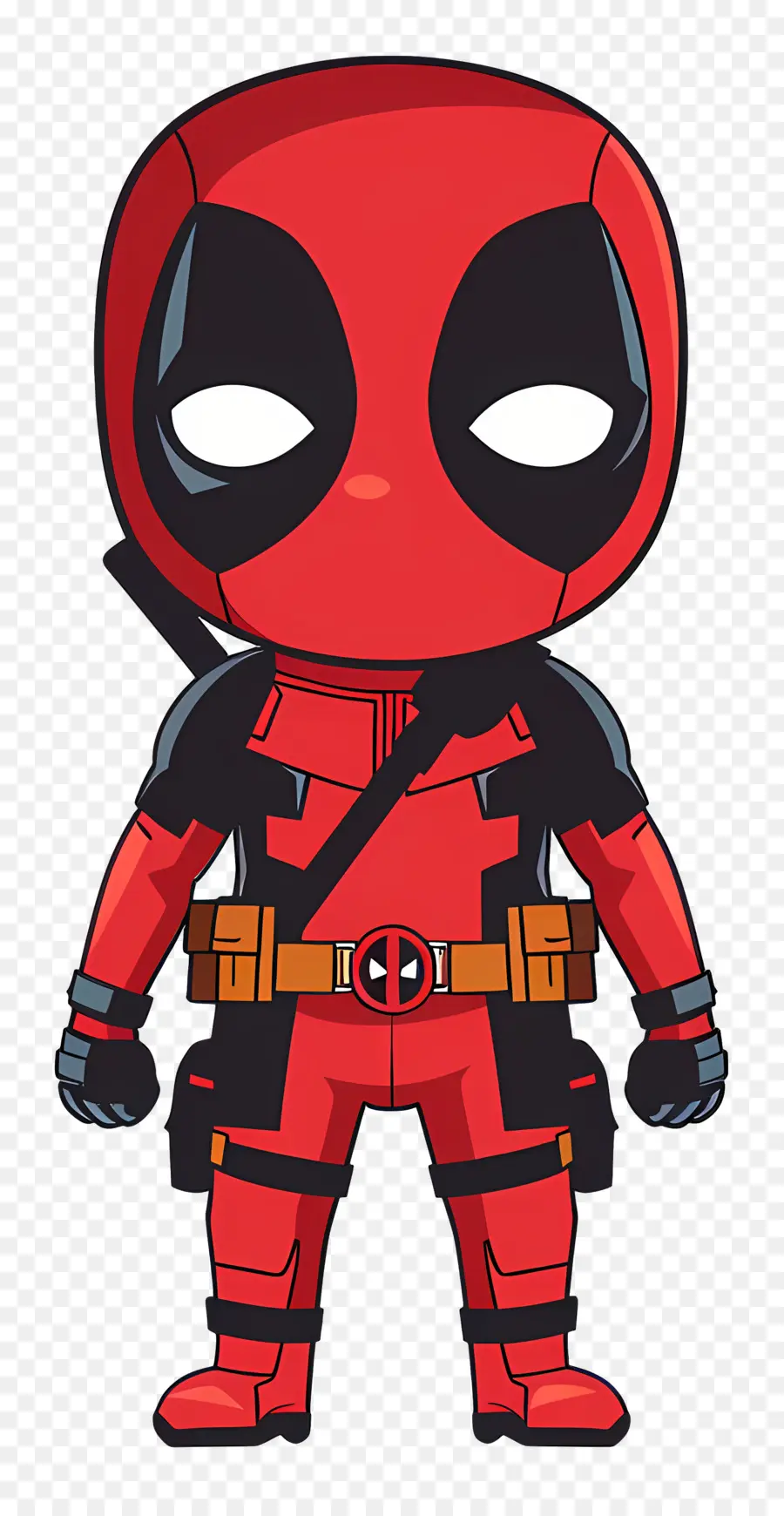 Deadpool Yang Lucu，Pahlawan Super Merah PNG