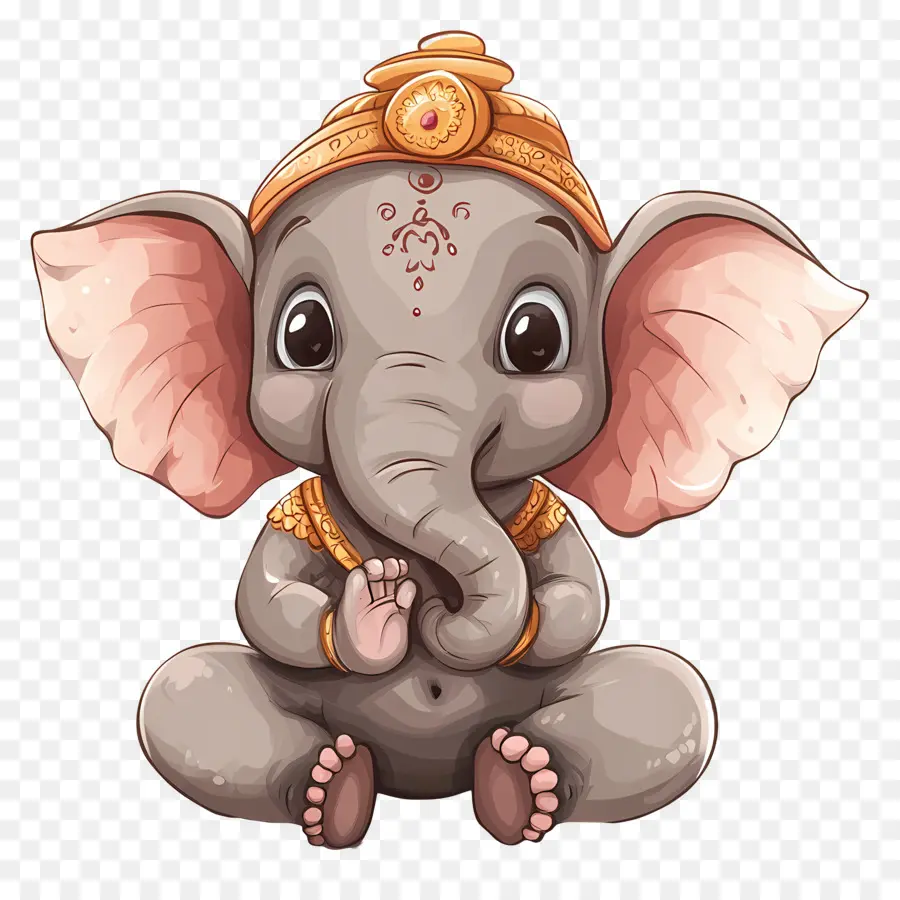 Ganpati，Ganesa Yang Lucu PNG