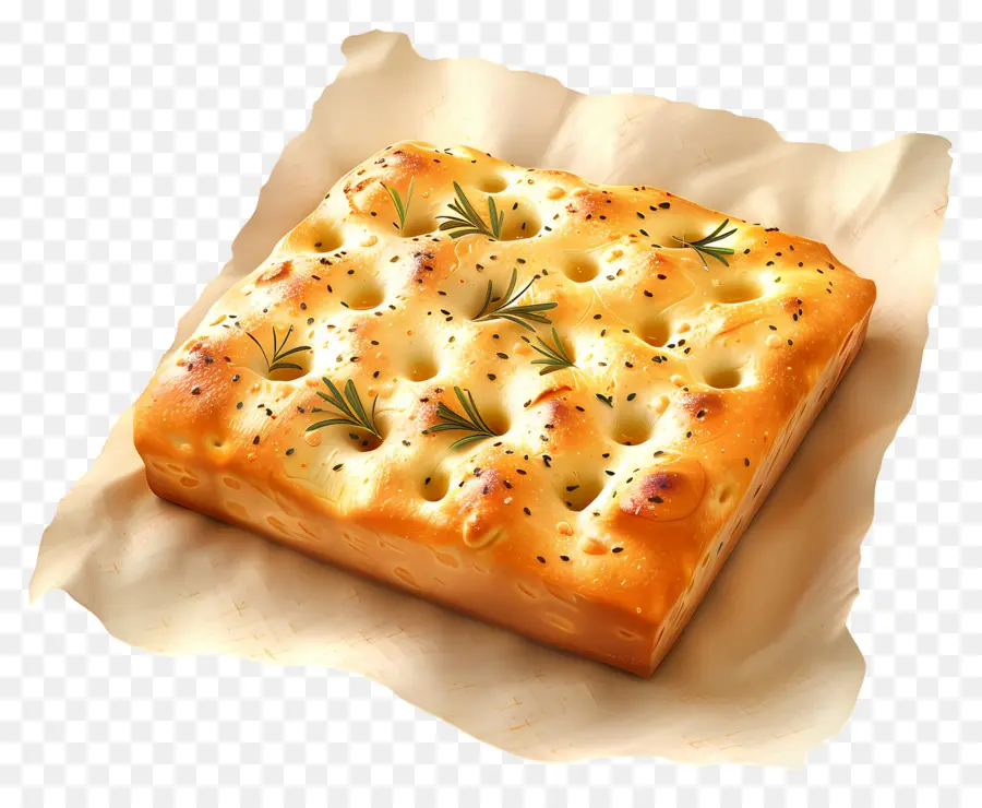 Roti Focaccia，Rosemary PNG