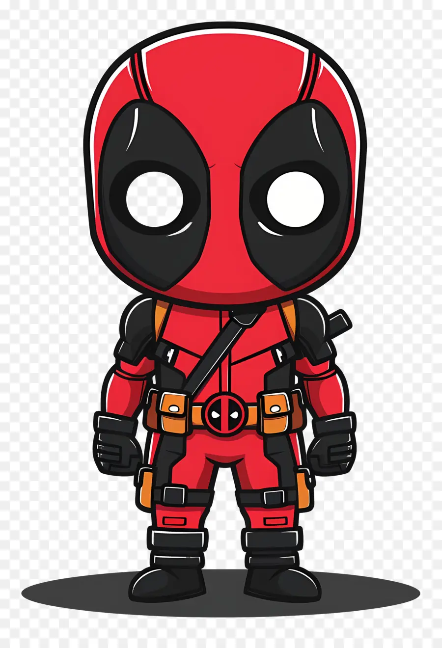 Deadpool Yang Lucu，Karakter Kartun Merah PNG