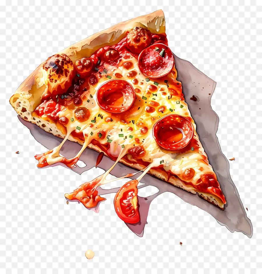 Potongan Pizza，Irisan Pizza PNG