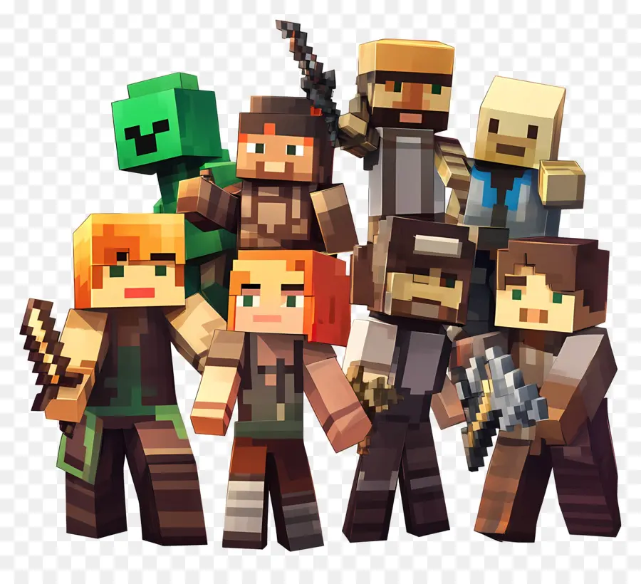 Minecraft，Karakter Minecraft PNG