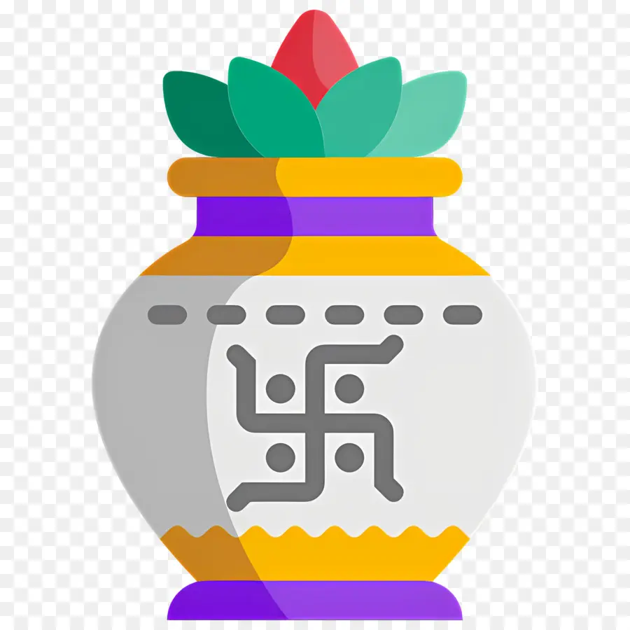 Kalasha，Panci Dengan Swastika PNG