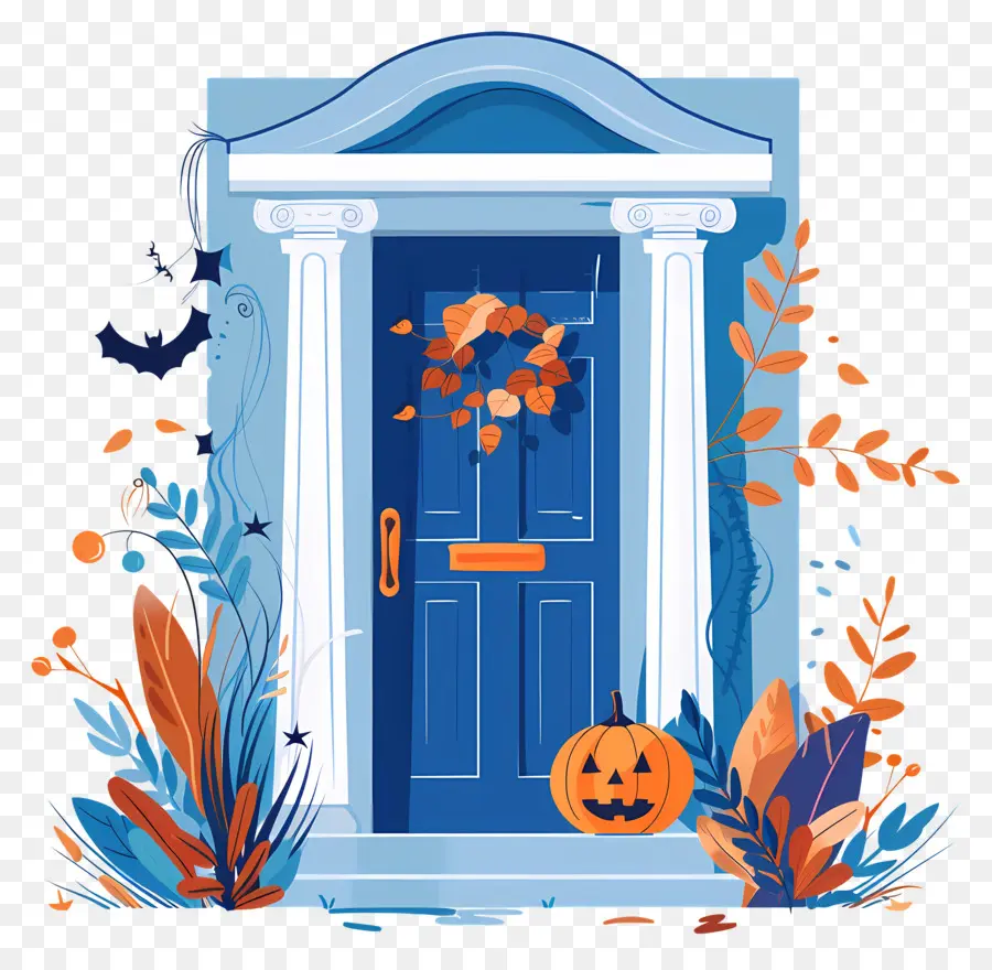 Pintu Halloween Yang Menyeramkan，Pintu Halloween PNG