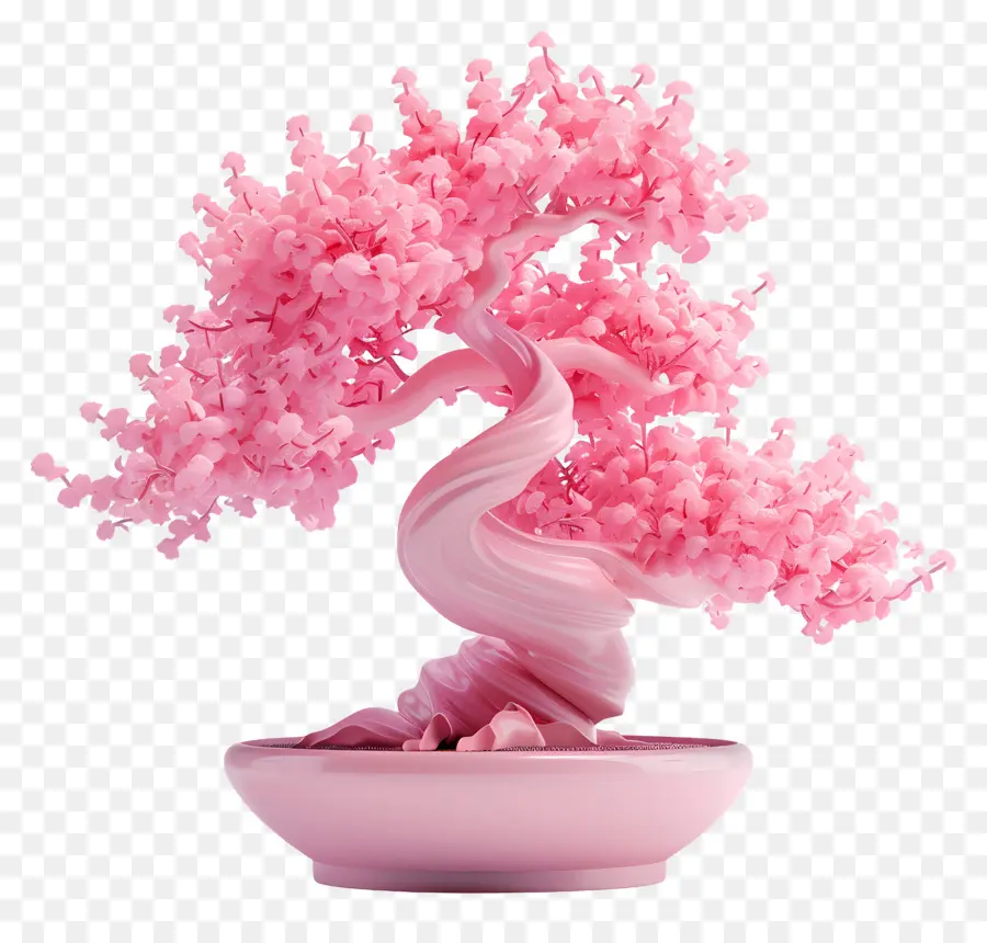 Pohon Bonsai Merah Muda，Bonsai Merah Muda PNG